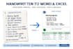 do data entry pdf to excel and handwriting notes typing
