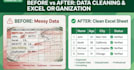 do excel data entry, data cleaning web reasearch  excel sheet