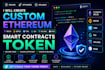 create custom ethereum erc20 bep20 ton sui solana base smart contract token