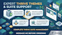 install, update and activate thrive architect, theme builder and plugins