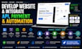 develop website and integrate API payment gateway automation