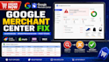 fix google merchant center suspension, misrepresentation and feed issues