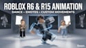 make custom roblox r6 r15 dance emote and character animations