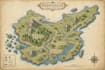 design a custom fantasy world map with unique locations