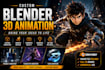 create custom blender animation and 3d animation
