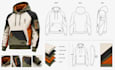 design custom jackets, hoodies and tracksuits with technical flats and tech pack