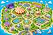 create map illustration, vector map and fantasy map design