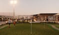model 3d golf range, golf driving range, golf club, architectural design render