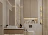 design 3d master bathroom render, toilet sink visualization, living room model