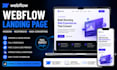 design or develop webflow website, website landing page figma to web flow