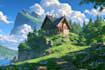 draw anime background and environment art