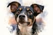 draw watercolor pet portrait