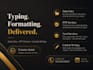 do typing, data entry, PPT and excel formatting fast