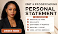 professionally edit your residency personal statement, eras sop, phd, medical