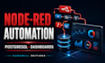 create node red automation flows and dashboards
