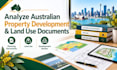 analyze australian property development and land use documents