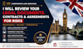 review your legal documents, contracts and agreements for risks