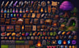 create pixel art game ui assets rpg items retro pack godot assets  marketplace