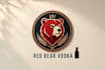 design super red bear vodka logo with source file in 12 hours
