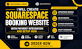 create squarespace booking website with payment integration and setup now