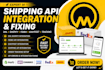 do dhl shopify inttegration, fedex api, esaypost, shipping API, order tracking