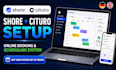 setup shore business and cituro online booking system