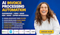 ai invoice processing automation quickbooks xero wave n8n make zapier integratio
