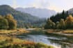 digital landscape oil painting