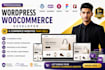build wordpress ecommerce website and woocomerce store