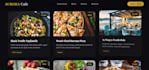 design a luxury 3d restaurant cafe website with animations