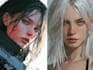 paint character illustrations in semi realistic art style
