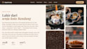 design a coffee shop website that attracts customers