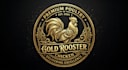 do gold rooster chicken logo design 1 day