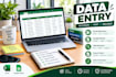do data entry as your virtual assistant