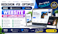 redesign fix optimize wix squaresepace webflow website wix seo landing page