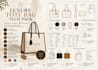 design luxury handbags technical drawings and tech packs