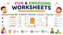 design educational worksheets and kids activity worksheets