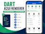 develop a flutter app with dart a2ui, dashboard, crud, and modern UI
