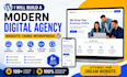 build a modern digital agency website using wordpress