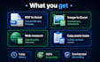 excel data entry and PDF to excel conversion