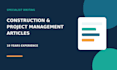 write expert construction and project management articles