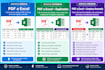 convert PDF to excel and clean your data