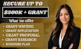 research and write winning grant proposals