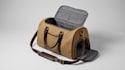 make duffle bag, travel bag, luggage and backpack tech pack design with sketch