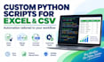 automate excel and CSV tasks with python