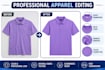 do flat lay, ghost mannequin, neck joint and apparel editing