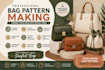 create digital handbag backpack totes bag sewing pattern design and tech pack
