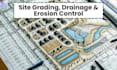draw site plan, site grading plan,  drainage plan, utility, erosion control