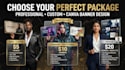 design professional spotify banner and header in canva
