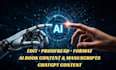 edit ai generated book content, chatgpt content, ai manuscripts book publishing